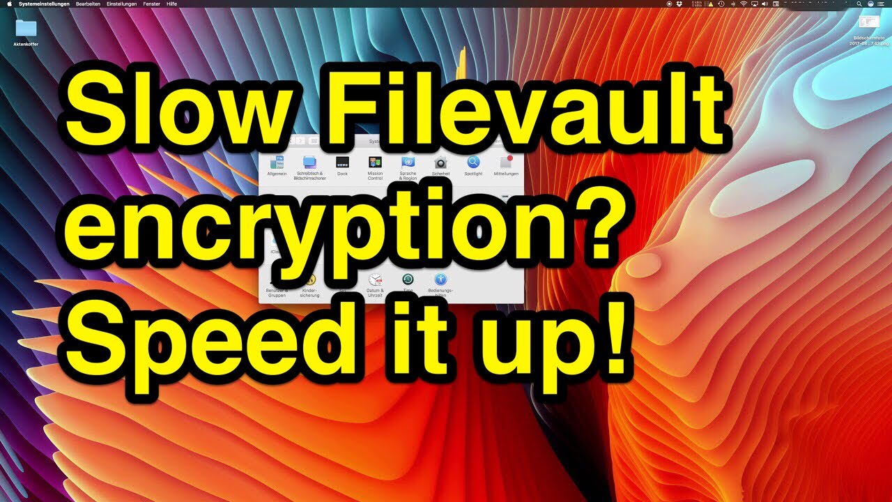 How long does file vault encryption take